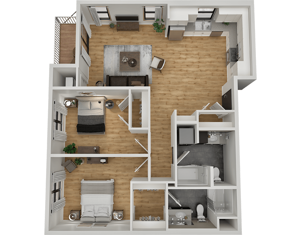 sand creek flats floor plan 2b