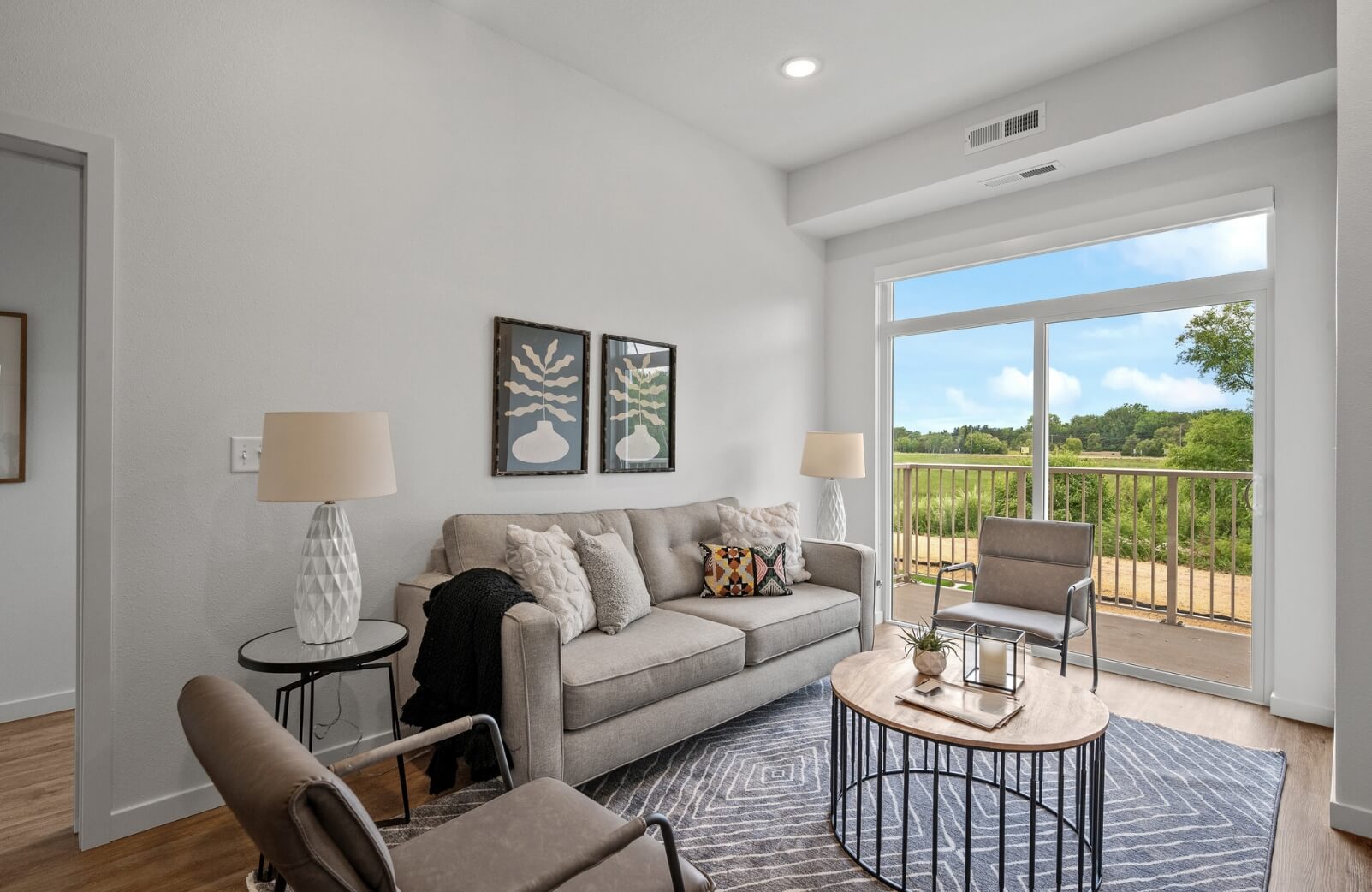 an apartment living room