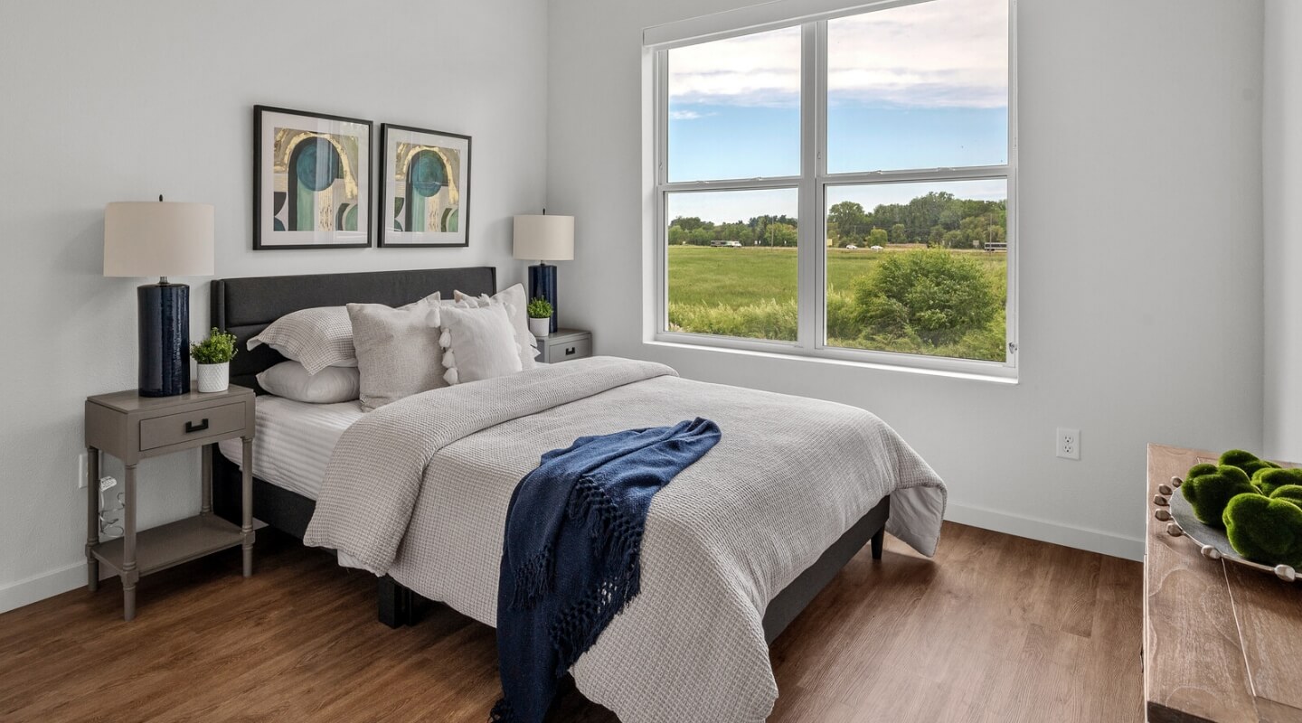 an apartment bedroom