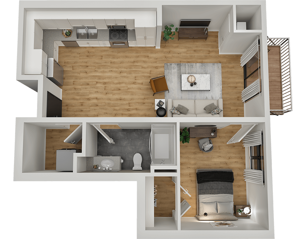 sand creek flats floor plan 1c