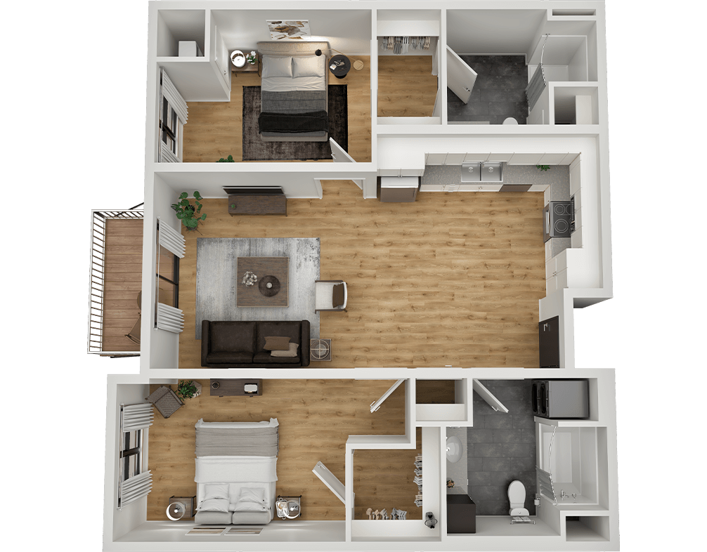 sand creek flats floor plan 2a