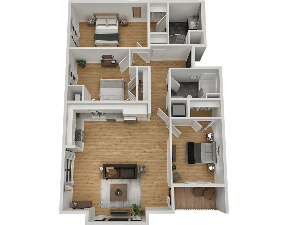 sand creek flats floor plan 3a