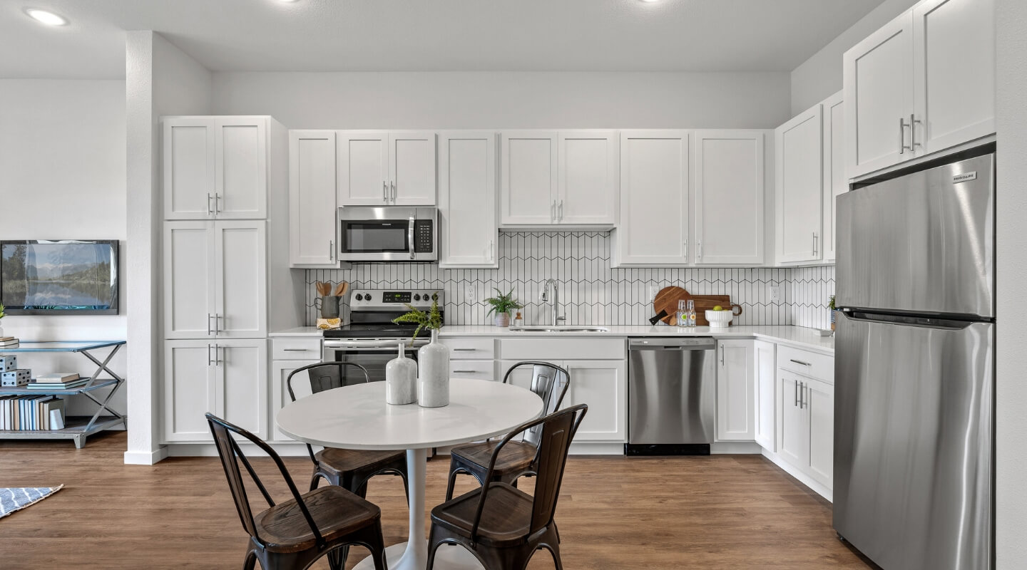 an apartment kitchen