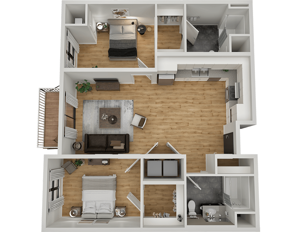 sand creek flats floor plan 2a-a